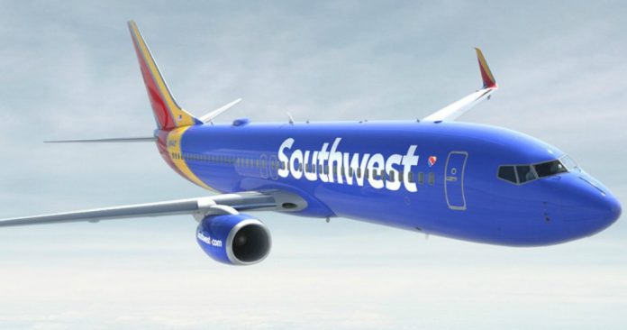 southwest airline plane